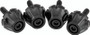 Kuryakyn Windshield Screws for Harley Davidson FLTR Models - Black, Part Number 5722