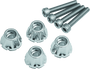 Kuryakyn Windshield Screws for Harley Davidson FLTR Models - Chrome and Black Finishes