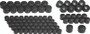 Kuryakyn Kool Kaps Engine Kit for Twin Cam & Evolution Motors, Gloss Black - Part #2452