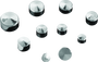 Kuryakyn Kool Kaps 5/16 Inch Socket Head Chrome Bolt Covers (Pack of 10)