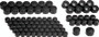 Kuryakyn Kool Kaps Engine Kit Milwaukee-8 Gloss Black for Powersports Vehicles