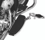 Kuryakyn Flamin Peg with Male Mount Adapter Chrome - Stylish and Durable Motorcycle Foot Pegs