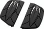 Kuryakyn Zombie Passenger Board Covers with Traditional D-Shaped Passenger Kit - Black (Part Number 4572)