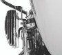 Kuryakyn Floorboard Relocator Brackets for Harley-Davidson Touring Models - Chrome (Part #4609)