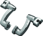 Kuryakyn Longhorn Offset Peg Mounts Chrome Pair for Harley-Davidson - Part No. 8016