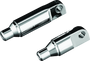 Kuryakyn Male Mount 2-1/2 Inch Footpeg Extension Chrome (Pair) for Harley-Davidson and Metric Bikes