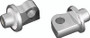 Kuryakyn Splined Male Mount Adapter Chrome Part 8881 for Powersports Vehicles