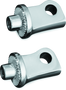 Kuryakyn Splined Peg Adapter Chrome Part 8884 for Harley Davidson Sportster Models