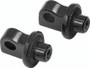 Kuryakyn Splined Peg Adapter for Harley-Davidson Male Mount - Black (Part #8888)