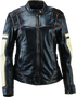 Kuryakyn Leather By River Road Dame Vintage Leather Jacket for Women - Small
