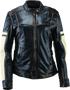 Kuryakyn Leather by River Road Dame Vintage Leather Jacket for Women - 2XL