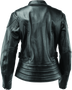 Kuryakyn River Road Race Leather Jacket for Women - Black, Size Small