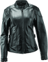 Kuryakyn River Road Race Leather Jacket for Women - Black, Size Large