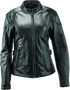 Kuryakyn River Road Race Leather Jacket for Women - Black, 2XL