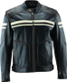 Kuryakyn River Road Hoodlum Vintage Leather Jacket – Black, XL