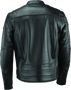 Kuryakyn River Road Race Leather Jacket for Powersports – Small Black