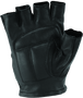 Kuryakyn Leather By River Road Hollister Shorty Gloves Black - Small