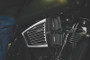 Kuryakyn Classic Faceplate for Hypercharger ES Black & Chrome – Interchangeable Retro Finned Design
