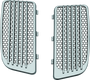 Kuryakyn Radiator Grills for Twin Cooled Harley-Davidson Touring Models Chrome & Black (Pair) Part #7681