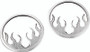Kuryakyn Flame Speaker Grills for 2014-2016 Harley-Davidson Touring Models Chrome Part #7374