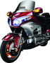 Kuryakyn Deco Eagle Fender Ornament 01-22 Honda GL1800 Chrome - Classic Motorcycle Accent