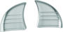 Kuryakyn Tri-Line Inner Fairing Cover Plates for Harley Davidson Touring Models