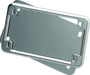 Kuryakyn License Frame & Backing Plate Set – Chrome Finish for 4x7 inch U.S. Motorcycles and Suzuki C90 Boulevard Models