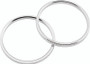 Kuryakyn Knurled Accent Rings Chrome Pair for Motorcycle Handgrips Part #6220