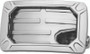 Kuryakyn Nova Curved Horizontal Mount Side License Plate Holder Chrome Part 3192