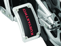 Kuryakyn Lighted Curved Vertical Side Mount License Plate Holder - Custom Design with LED Lighting