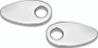 Kuryakyn Fender Strut Adapter Plates for Harley-Davidson Models with Chrome Finish (Part #2577)
