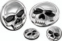 Kuryakyn Replacement Components Zombie Medallions 1 inch Diameter Chrome