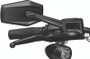 Kuryakyn Hex Mirrors Satin Black - Wide Angular PowerSports Side Mirrors with Beveled Edges and Adjustable Pivot for Enhanced Field of Vision
