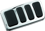 Kuryakyn ISO Brake Pedal Pad Longhorn Chrome Part 4456 for Powersports Vehicles