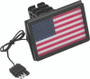 Kuryakyn Freedom Flag LED Hitch Cover Black – Compatible with 1-1/4" and 2" Receiver Hitches