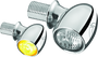 Kuryakyn Kellerman Atto Clear Lens Amber Chrome Motorcycle LED Light - Part 2521