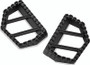 Kuryakyn Riot Mini Boards Without Adapter Satin Black – Powersports Foot Pegs for Aggressive Riders