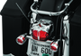 Kuryakyn Zombie Taillight Cover Chrome for Harley-Davidson Models with 3D Skull Design