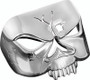 Kuryakyn Zombie Taillight Cover Chrome for Harley-Davidson Models with 3D Skull Design