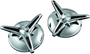 Kuryakyn Knock-Off Center Caps for Harley Davidson Trikes - Chrome, Part Number 1243