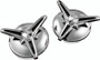 Kuryakyn Knock-Off Center Caps for Harley Davidson Trikes - Chrome, Part Number 1243