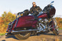 Kuryakyn Fixed Mounts Multi-Purpose Driver & Passenger Backrest for Harley Touring Models (Part #1662) in Chrome