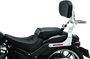 Kuryakyn Fixed Mounts Multi-Purpose Driver & Passenger Backrest with Luggage Rack for Harley Davidson 2018-2021 Fat Boy and Breakout Models