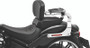 Kuryakyn Fixed Mounts Multi-Purpose Driver & Passenger Backrest with Luggage Rack for Harley Davidson 2018-2021 Fat Boy and Breakout Models