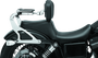 Kuryakyn Fixed Mounts Multi-Purpose Driver and Passenger Backrest with Luggage Rack for Harley Dyna Models 2006-2017