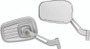 Kuryakyn Dillinger Mirrors Silver - Rugged Industrial Style with Enhanced Visibility