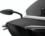 Kuryakyn Teardrop Mirrors Satin Black - Stylish Custom Motorcycle Rearview Mirrors with Convex Glass