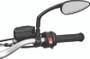 Kuryakyn Teardrop Mirrors Satin Black - Stylish Custom Motorcycle Rearview Mirrors with Convex Glass