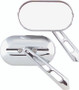 Kuryakyn Magnum Mirrors Small Flat Glass Chrome – Pair of Adjustable Powersports Mirrors with Sturdy Stems and Oversized Adjuster Balls