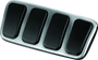 Kuryakyn Brake Pedal Pad for Honda VTX1800 Models – Chrome with Rubber Inserts